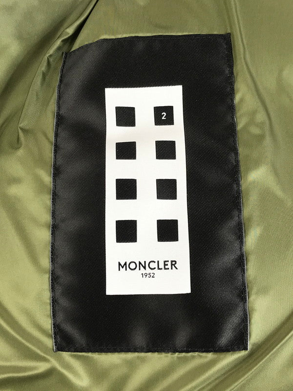 【中古品】【メンズ】 MONCLER モンクレール MONCLER E20914338785 V0061 MIR GILET DOWN VEST ミール ジレ ダウンベスト 141-251117-na-01-tag サイズ：1 カラー：カーキ 万代Net店