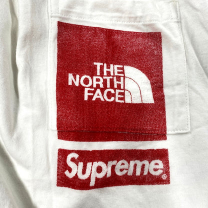 【中古品】【メンズ】 SUPREME×THE NORTH FACE シュプリーム×ザ・ノースフェイス NT02309I 国内正規 23SS PRINTED POCKET TEE プリンテッドポケットT トップス 半袖 149-250802-ma-08-izu サイズ：L カラー：WHITE 万代Net店