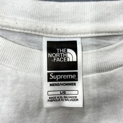 【中古品】【メンズ】 SUPREME×THE NORTH FACE シュプリーム×ザ・ノースフェイス NT02309I 国内正規 23SS PRINTED POCKET TEE プリンテッドポケットT トップス 半袖 149-250802-ma-08-izu サイズ：L カラー：WHITE 万代Net店