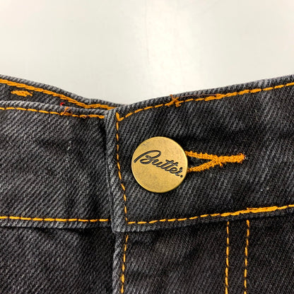 【中古品】【メンズ】 BUTTER バター グッズ BAGGY DENIM PANTS バギー デニム パンツ 153-250729-rk-04-izu サイズ：30×32 カラー：ブラック 万代Net店