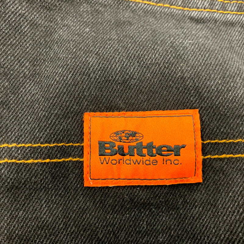 【中古品】【メンズ】 BUTTER バター グッズ BAGGY DENIM PANTS バギー デニム パンツ 153-250729-rk-04-izu サイズ：30×32 カラー：ブラック 万代Net店