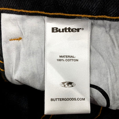 【中古品】【メンズ】 BUTTER バター グッズ BAGGY DENIM PANTS バギー デニム パンツ 153-250729-rk-04-izu サイズ：30×32 カラー：ブラック 万代Net店