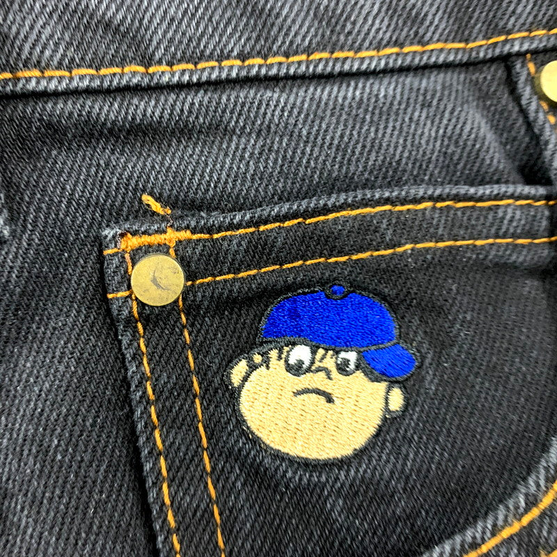 【中古品】【メンズ】 BUTTER バター グッズ BAGGY DENIM PANTS バギー デニム パンツ 153-250729-rk-04-izu サイズ：30×32 カラー：ブラック 万代Net店