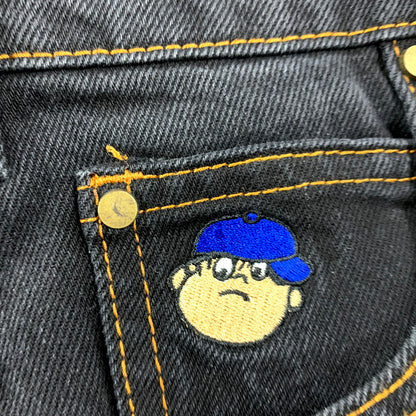 【中古品】【メンズ】 BUTTER バター グッズ BAGGY DENIM PANTS バギー デニム パンツ 153-250729-rk-04-izu サイズ：30×32 カラー：ブラック 万代Net店