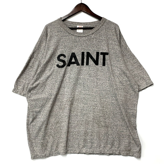 【中古美品】【メンズ】 SAINT MICHAEL セントマイケル SM-HR8-0000-087 25SS SS TEE / SAINT / GRAY ショートスリーブT トップス 半袖 142-250729-ma-12-izu サイズ：XXL カラー：GRAY 万代Net店