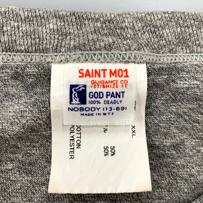 【中古美品】【メンズ】 SAINT MICHAEL セントマイケル SM-HR8-0000-087 25SS SS TEE / SAINT / GRAY ショートスリーブT トップス 半袖 142-250729-ma-12-izu サイズ：XXL カラー：GRAY 万代Net店