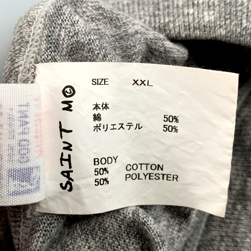 【中古美品】【メンズ】 SAINT MICHAEL セントマイケル SM-HR8-0000-087 25SS SS TEE / SAINT / GRAY ショートスリーブT トップス 半袖 142-250729-ma-12-izu サイズ：XXL カラー：GRAY 万代Net店