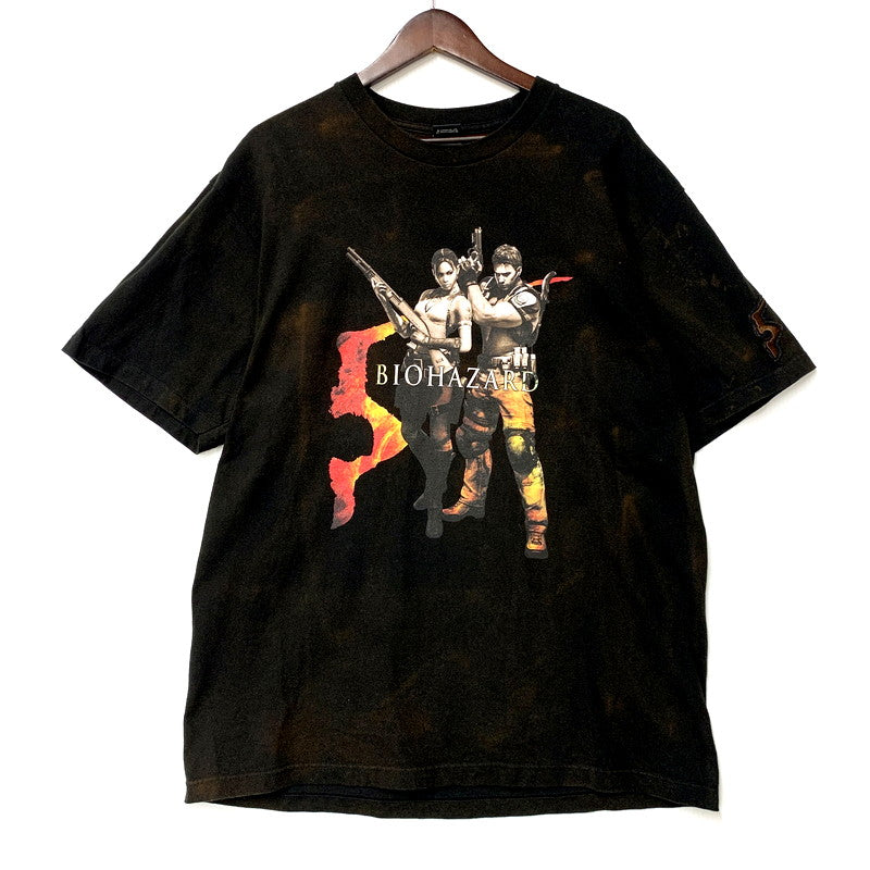【中古品】【メンズ】 BIOHAZARD 5 バイオハザード 5 CAPCOM GAME TEE カプコン ゲームT トップス 半袖 146-250729-ma-11-izu サイズ：XL カラー：黒 万代Net店