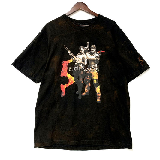 【中古品】【メンズ】 BIOHAZARD 5 バイオハザード 5 CAPCOM GAME TEE カプコン ゲームT トップス 半袖 146-250729-ma-11-izu サイズ：XL カラー：黒 万代Net店