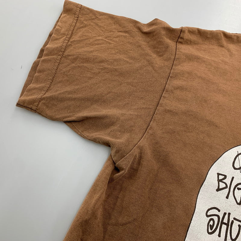 【現状渡し品】【メンズ】 OLD STUSSY オールド ステューシー OKAY BIG BOYS PRINT オーケー ビッグ ボーイズ プリント SS TEE ショートスリーブ Tシャツ トップス 半袖 142-250806-ya-04-izu サイズ：L カラー：BROWN 万代Net店