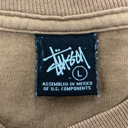 【現状渡し品】【メンズ】 OLD STUSSY オールド ステューシー OKAY BIG BOYS PRINT オーケー ビッグ ボーイズ プリント SS TEE ショートスリーブ Tシャツ トップス 半袖 142-250806-ya-04-izu サイズ：L カラー：BROWN 万代Net店