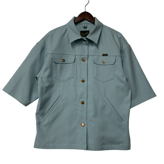 【中古品】【メンズ】 Wrangler ラングラー ×CREOLME クレオルム 別注 HALF SLEEVE JACKET ハーフ スリーブ ジャケット アウター 169-250802-rk-17-izu サイズ：FREE カラー：ライトブルー 万代Net店