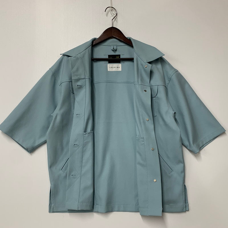 【中古品】【メンズ】 Wrangler ラングラー ×CREOLME クレオルム 別注 HALF SLEEVE JACKET ハーフ スリーブ ジャケット アウター 169-250802-rk-17-izu サイズ：FREE カラー：ライトブルー 万代Net店