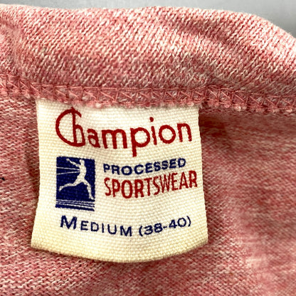 【中古品】【メンズ】 OLD STUSSY×CHAMPION オールドステューシー×チャンピオン C8-X305 両シングル ランタグ STUSSY COLLEGE SS TEE ステューシーカレッジショートスリーブT トップス 半袖 142-250730-ma-01-izu サイズ：M カラー：赤系 万代Net店