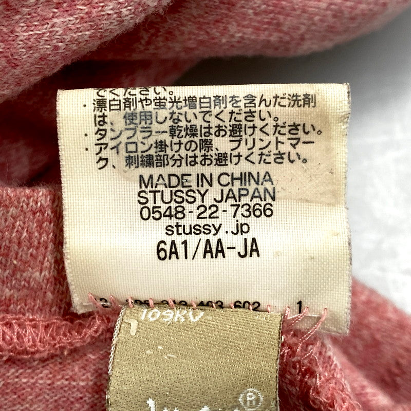 【中古品】【メンズ】 OLD STUSSY×CHAMPION オールドステューシー×チャンピオン C8-X305 両シングル ランタグ STUSSY COLLEGE SS TEE ステューシーカレッジショートスリーブT トップス 半袖 142-250730-ma-01-izu サイズ：M カラー：赤系 万代Net店