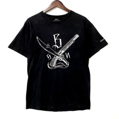 【現状渡し品】【メンズ】 STUSSY×NEIGHBORHOOD×SA STUDIO MR.CARTOON ステューシー×ネイバーフッド×エスエースタジオ ミスターカートゥーン 00S BONEYARDS SS TEE 00年代 ボーンヤーズ ショートスリーブT 142-250729-ma-25-izu サイズ：S カラー：黒 万代Net店