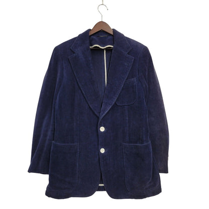 【現状渡し品】【メンズ】 POLO RALPH LAUREN 大文字タグ CORDUROY BLAZER JACKET コーデュロイ ブレザー ジャケットアウター 146-250730-rk-06-izu サイズ：表記なし カラー：ネイビー 万代Net店