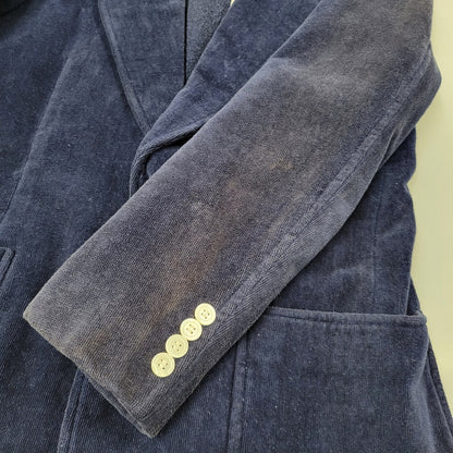 【現状渡し品】【メンズ】 POLO RALPH LAUREN 大文字タグ CORDUROY BLAZER JACKET コーデュロイ ブレザー ジャケットアウター 146-250730-rk-06-izu サイズ：表記なし カラー：ネイビー 万代Net店
