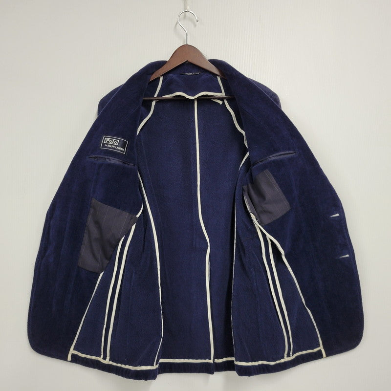 【現状渡し品】【メンズ】 POLO RALPH LAUREN 大文字タグ CORDUROY BLAZER JACKET コーデュロイ ブレザー ジャケットアウター 146-250730-rk-06-izu サイズ：表記なし カラー：ネイビー 万代Net店