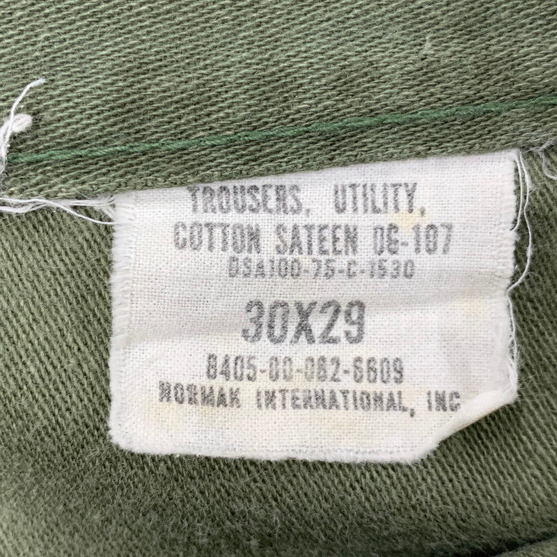 【中古品】【メンズ】 U.S.ARMY ユーエス アーミー DSA100-75-C-1530 NORMAK INTERNATIONAL INC BAKER PANTS ベイカーパンツ ボトム ズボン 157-250730-rk-07-izu サイズ：30×29 カラー：カーキ 万代Net店