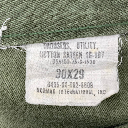 【中古品】【メンズ】 U.S.ARMY ユーエス アーミー DSA100-75-C-1530 NORMAK INTERNATIONAL INC BAKER PANTS ベイカーパンツ ボトム ズボン 157-250730-rk-07-izu サイズ：30×29 カラー：カーキ 万代Net店