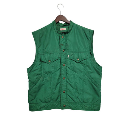 【現状渡し品】【メンズ】 Levi's リーバイス 白タブ USA製 NYLON VEST ナイロン ベスト 146-250730-rk-04-izu サイズ：L カラー：グリーン 万代Net店