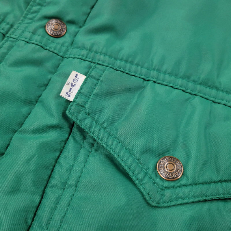 【現状渡し品】【メンズ】 Levi's リーバイス 白タブ USA製 NYLON VEST ナイロン ベスト 146-250730-rk-04-izu サイズ：L カラー：グリーン 万代Net店