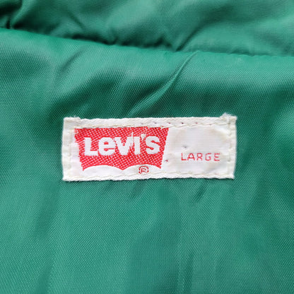【現状渡し品】【メンズ】 Levi's リーバイス 白タブ USA製 NYLON VEST ナイロン ベスト 146-250730-rk-04-izu サイズ：L カラー：グリーン 万代Net店