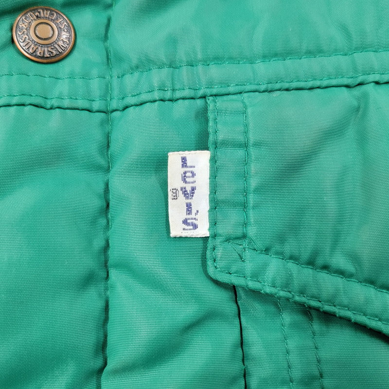 【現状渡し品】【メンズ】 Levi's リーバイス 白タブ USA製 NYLON VEST ナイロン ベスト 146-250730-rk-04-izu サイズ：L カラー：グリーン 万代Net店