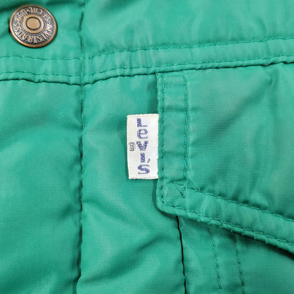 【現状渡し品】【メンズ】 Levi's リーバイス 白タブ USA製 NYLON VEST ナイロン ベスト 146-250730-rk-04-izu サイズ：L カラー：グリーン 万代Net店