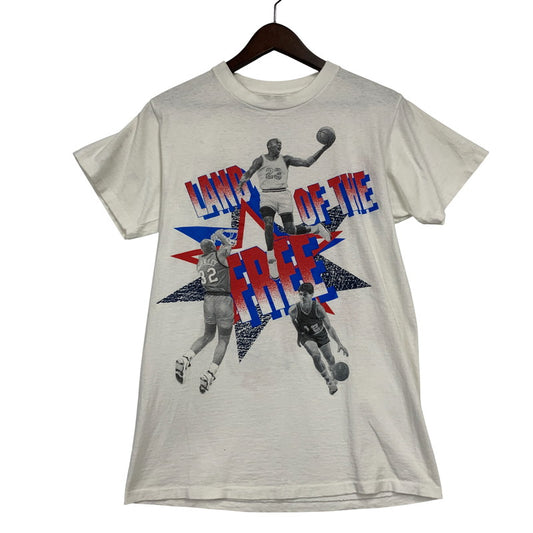 【中古品】【メンズ】 OLD NIKE オールド ナイキ 両シングル USA製 銀タグ DREAM TEAM TEE ドリーム チーム Tシャツ 半袖 146-250730-rk-09-izu サイズ：M カラー：ホワイト 万代Net店