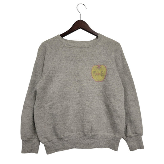 【中古品】【メンズ】 SPRINGFOOT 染み込みプリント RAGLAN SWEATSHIRT スウェット シャツ トレーナー トップス 146-250730-rk-02-izu サイズ：M カラー：グレー 万代Net店