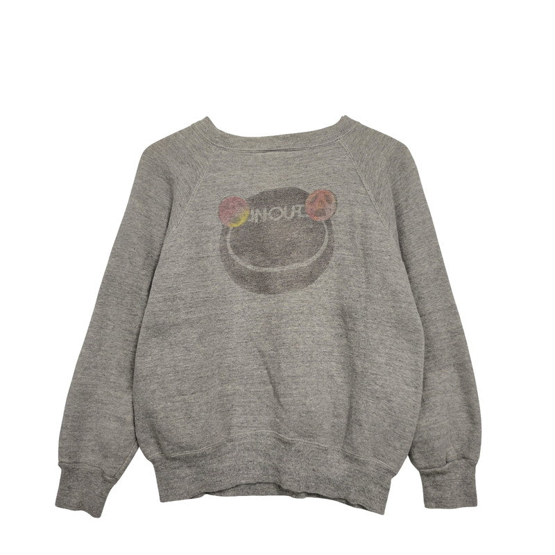 【中古品】【メンズ】 SPRINGFOOT 染み込みプリント RAGLAN SWEATSHIRT スウェット シャツ トレーナー トップス 146-250730-rk-02-izu サイズ：M カラー：グレー 万代Net店