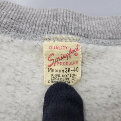 【中古品】【メンズ】 SPRINGFOOT 染み込みプリント RAGLAN SWEATSHIRT スウェット シャツ トレーナー トップス 146-250730-rk-02-izu サイズ：M カラー：グレー 万代Net店