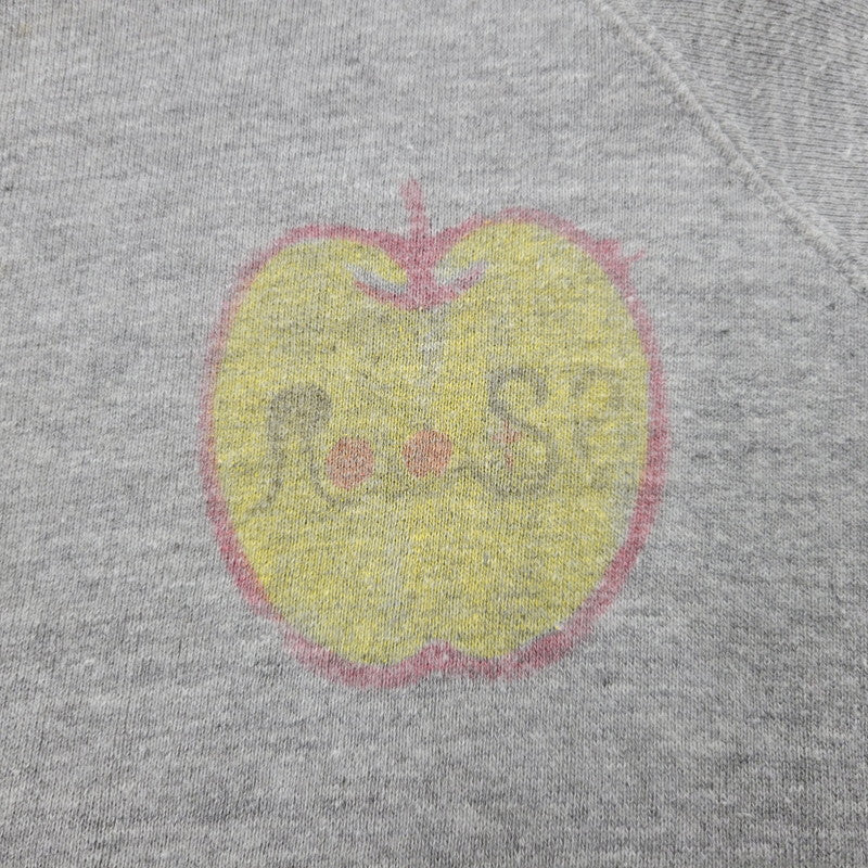 【中古品】【メンズ】 SPRINGFOOT 染み込みプリント RAGLAN SWEATSHIRT スウェット シャツ トレーナー トップス 146-250730-rk-02-izu サイズ：M カラー：グレー 万代Net店