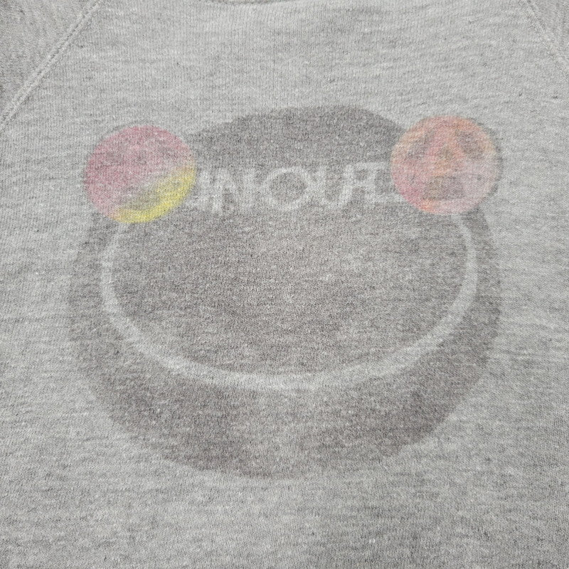 【中古品】【メンズ】 SPRINGFOOT 染み込みプリント RAGLAN SWEATSHIRT スウェット シャツ トレーナー トップス 146-250730-rk-02-izu サイズ：M カラー：グレー 万代Net店