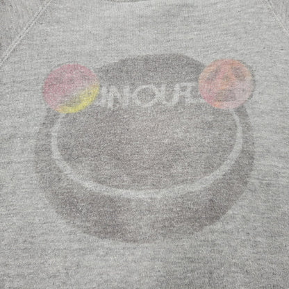 【中古品】【メンズ】 SPRINGFOOT 染み込みプリント RAGLAN SWEATSHIRT スウェット シャツ トレーナー トップス 146-250730-rk-02-izu サイズ：M カラー：グレー 万代Net店