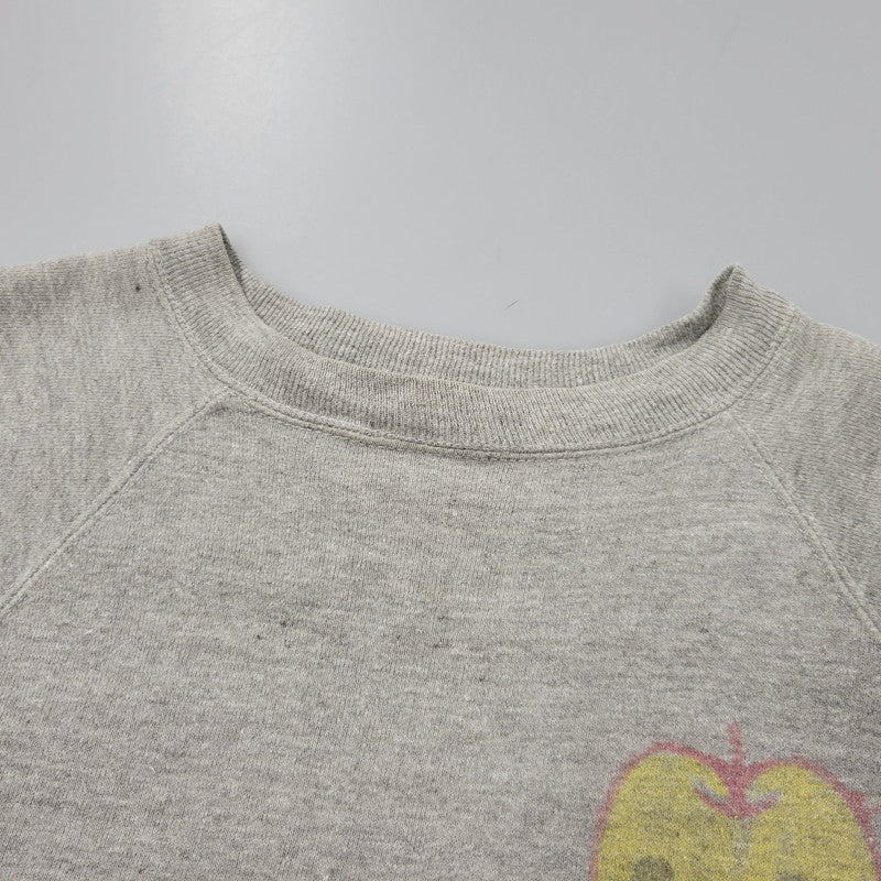 【中古品】【メンズ】 SPRINGFOOT 染み込みプリント RAGLAN SWEATSHIRT スウェット シャツ トレーナー トップス 146-250730-rk-02-izu サイズ：M カラー：グレー 万代Net店