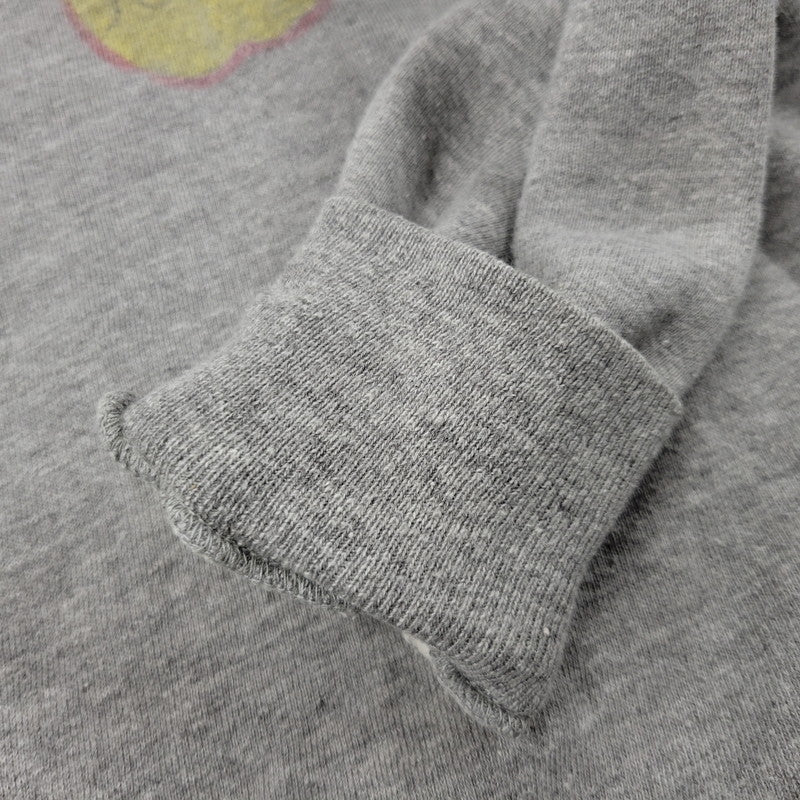 【中古品】【メンズ】 SPRINGFOOT 染み込みプリント RAGLAN SWEATSHIRT スウェット シャツ トレーナー トップス 146-250730-rk-02-izu サイズ：M カラー：グレー 万代Net店