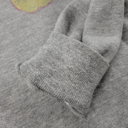 【中古品】【メンズ】 SPRINGFOOT 染み込みプリント RAGLAN SWEATSHIRT スウェット シャツ トレーナー トップス 146-250730-rk-02-izu サイズ：M カラー：グレー 万代Net店