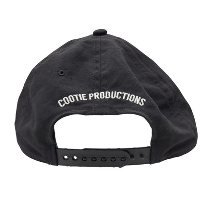 【中古品】【メンズ/レディース】 COOTIE PRODUCTIONS クーティープロダクションズ × JAKOB MORLEY ヤコブ モーリー SOUVENIR 5 PANEL CAP スーベニア 5パネル キャップ 帽子 185-250801-as-13-izu サイズ：FREE カラー：ブラック 万代Net店