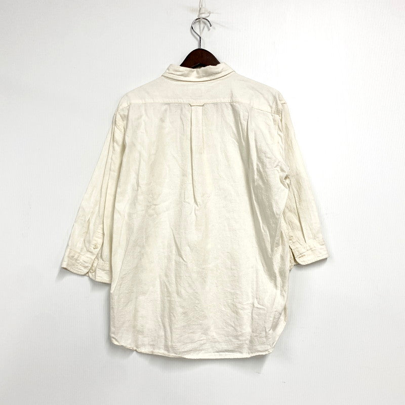【中古品】【メンズ】 Pherrow's フェローズ FRENCH LINEN SHIRT P7BD1 フレンチ リネン シャツ トップス 145-250802-as-17-izu サイズ：16/XL カラー：ホワイト系 万代Net店