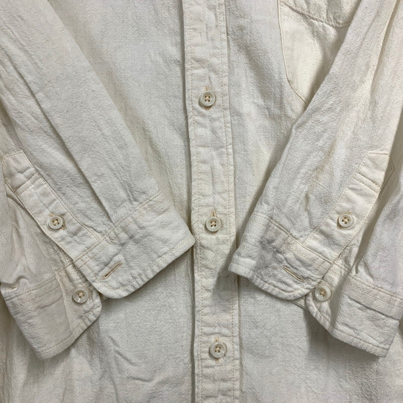 【中古品】【メンズ】 Pherrow's フェローズ FRENCH LINEN SHIRT P7BD1 フレンチ リネン シャツ トップス 145-250802-as-17-izu サイズ：16/XL カラー：ホワイト系 万代Net店