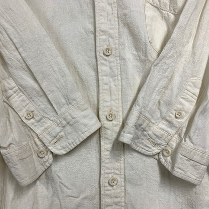 【中古品】【メンズ】 Pherrow's フェローズ FRENCH LINEN SHIRT P7BD1 フレンチ リネン シャツ トップス 145-250802-as-17-izu サイズ：16/XL カラー：ホワイト系 万代Net店