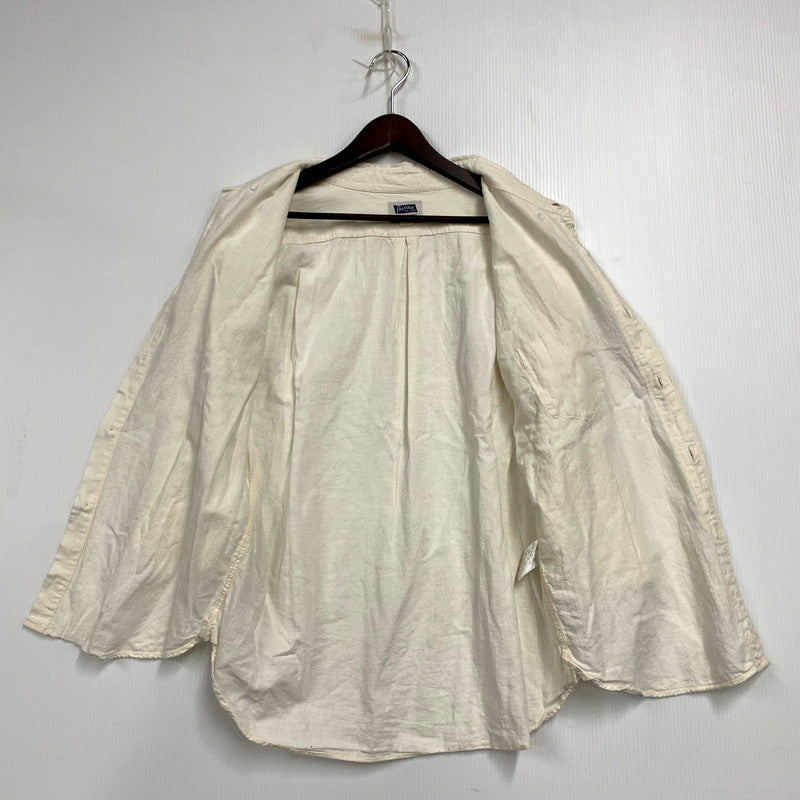 【中古品】【メンズ】 Pherrow's フェローズ FRENCH LINEN SHIRT P7BD1 フレンチ リネン シャツ トップス 145-250802-as-17-izu サイズ：16/XL カラー：ホワイト系 万代Net店