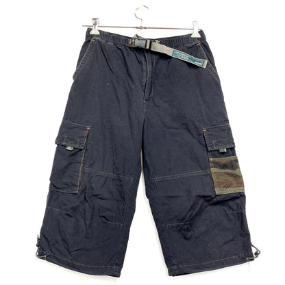【中古品】【メンズ】 AIRWALK エアウォーク CROPPED CARGO PANTS 2210-4740 クロップド カーゴパンツ ボトムス 157-250802-as-07-izu サイズ：L カラー：ブラック 万代Net店