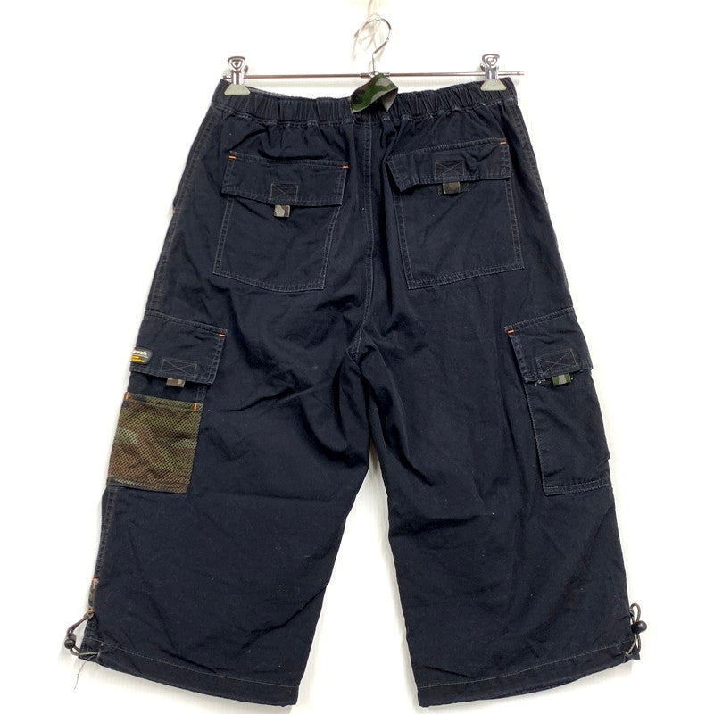 【中古品】【メンズ】 AIRWALK エアウォーク CROPPED CARGO PANTS 2210-4740 クロップド カーゴパンツ ボトムス 157-250802-as-07-izu サイズ：L カラー：ブラック 万代Net店