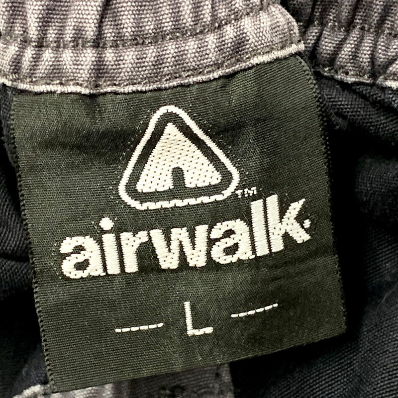 【中古品】【メンズ】 AIRWALK エアウォーク CROPPED CARGO PANTS 2210-4740 クロップド カーゴパンツ ボトムス 157-250802-as-07-izu サイズ：L カラー：ブラック 万代Net店