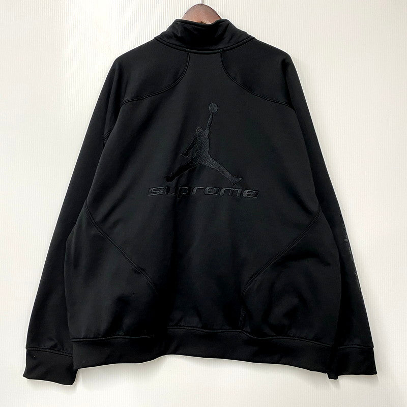 【中古品】【メンズ】 Supreme シュプリーム ×NIKE JORDAN ナイキ ジョーダン HF0830-010 TRICOT TRACK JACKET トリコ トラック ジャケット アウター 149-250802-rk-09-izu サイズ：2XL カラー：ブラック 万代Net店