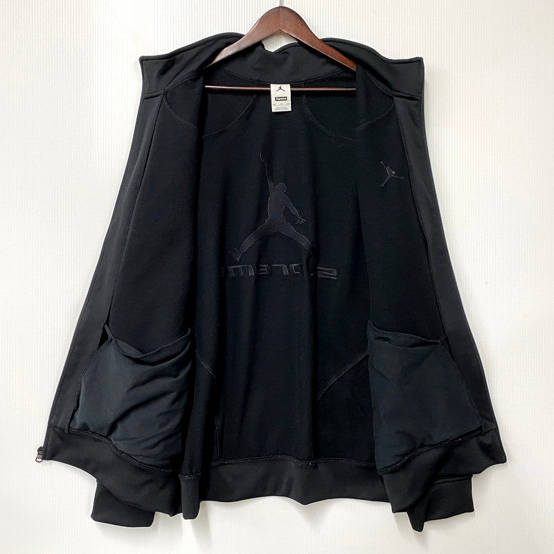 【中古品】【メンズ】 Supreme シュプリーム ×NIKE JORDAN ナイキ ジョーダン HF0830-010 TRICOT TRACK JACKET トリコ トラック ジャケット アウター 149-250802-rk-09-izu サイズ：2XL カラー：ブラック 万代Net店